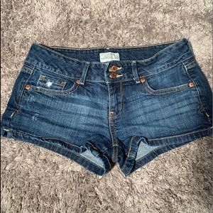 Aeropostale Double Button Jean Shorts